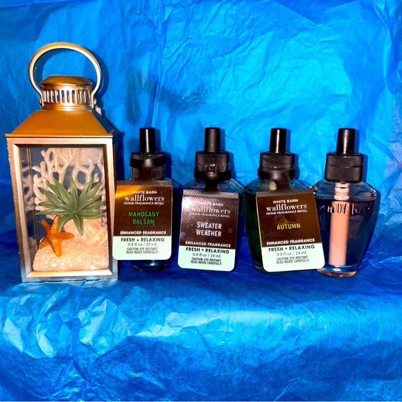 Bath & Body Works Accents Bath And Body Works Wallflower Nightlight Plug And Refills Poshmark